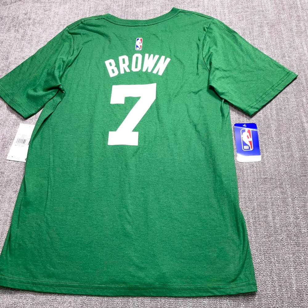 Nike T Shirt Youth XL Green Boston Celtics Jaylen Brown #7 Basketball Graphic - Picture 9 of 11
